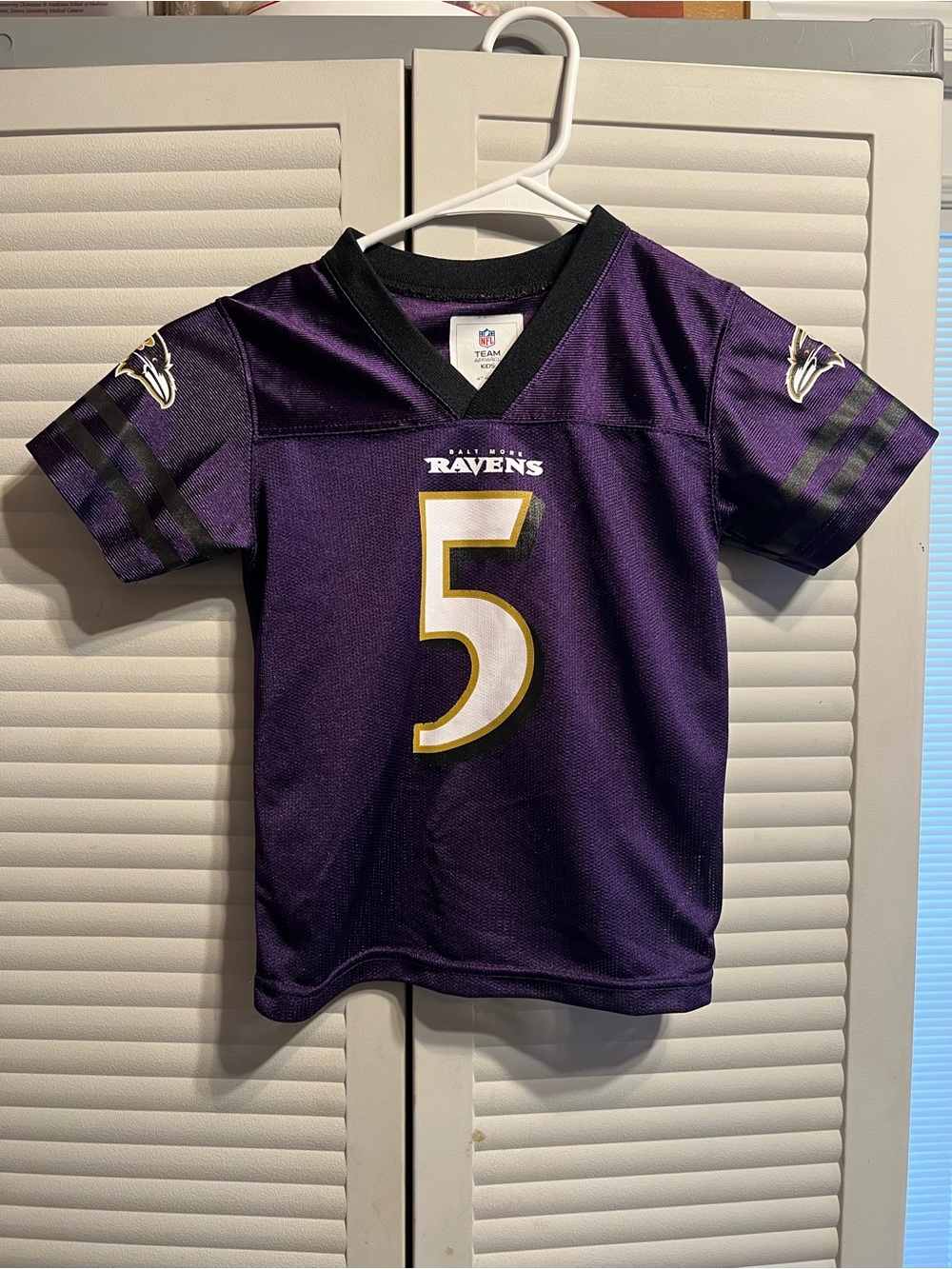 Youth size 4T Baltimore Ravens, Flacco jersey